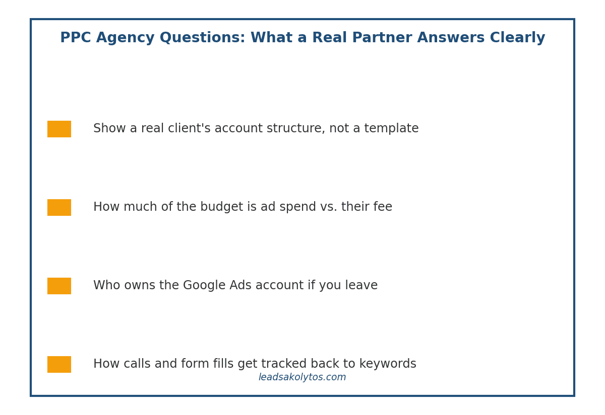 PPC agency questions every contractor should ask before hiring one